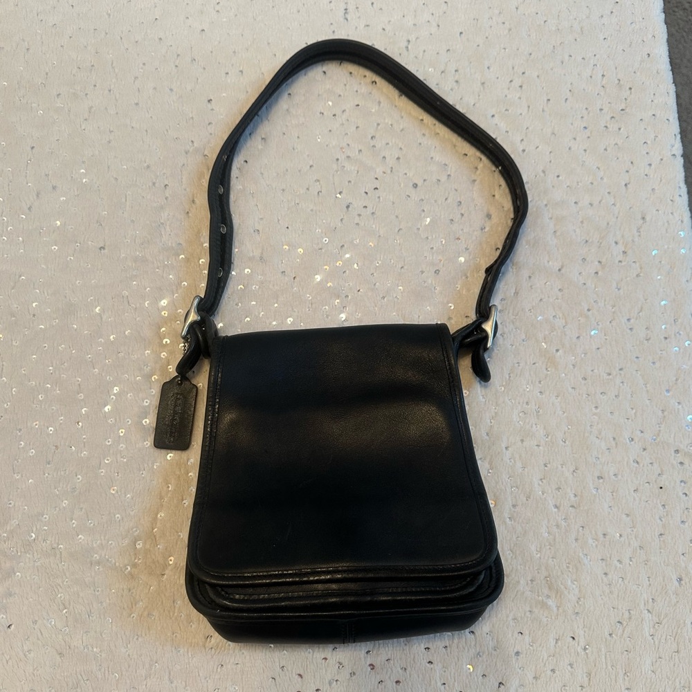 Coach Vintage Black Leather Handbag